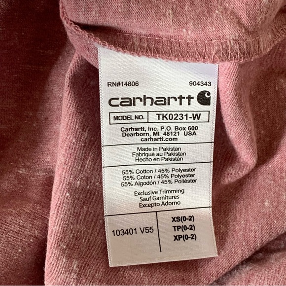 *NWT* Carhartt Long Sleeve Logo Tee Shirt - Picture 10 of 10
